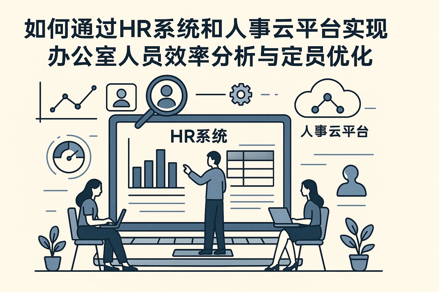 如何通过HR系统和人事云平台实现办公室人员效率分析与定员优化