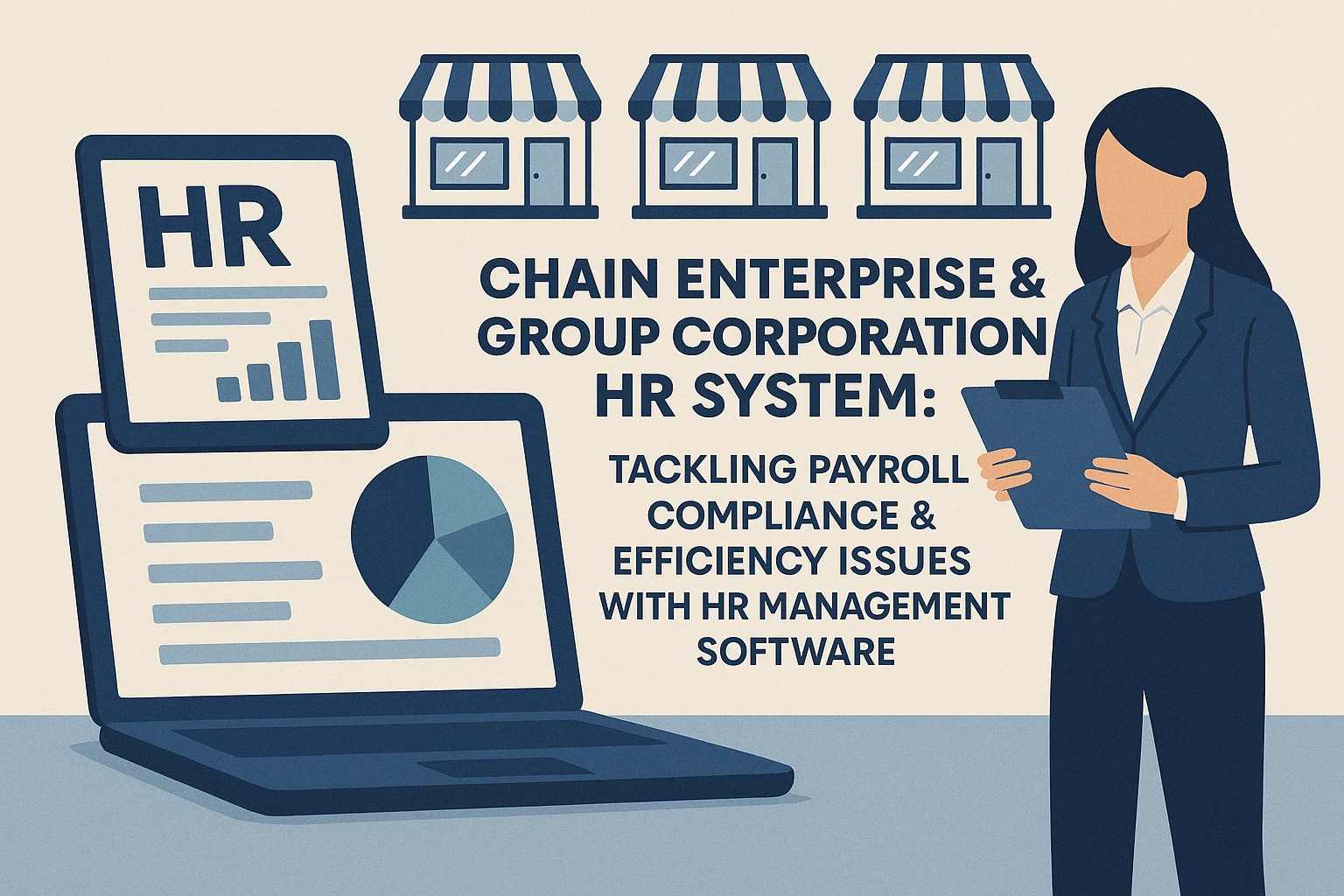 连锁企业与集团型人事系统：用HR管理软件破解薪资合规与效率难题