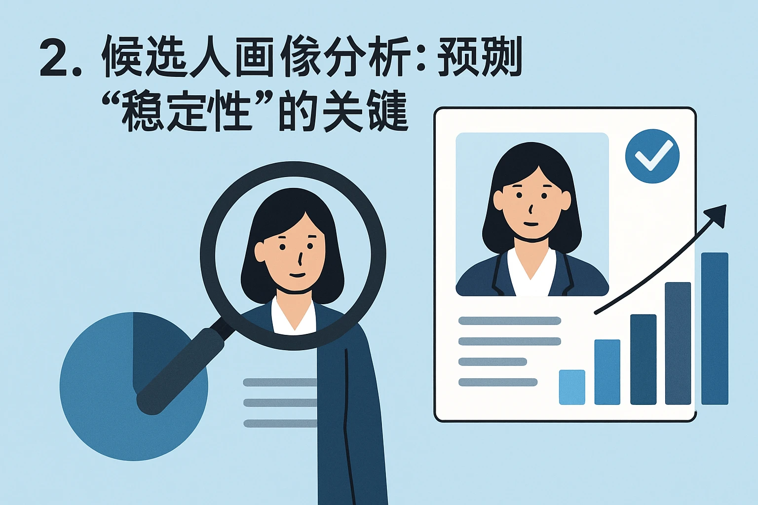 2. 候选人画像分析:预测“稳定性”的关键