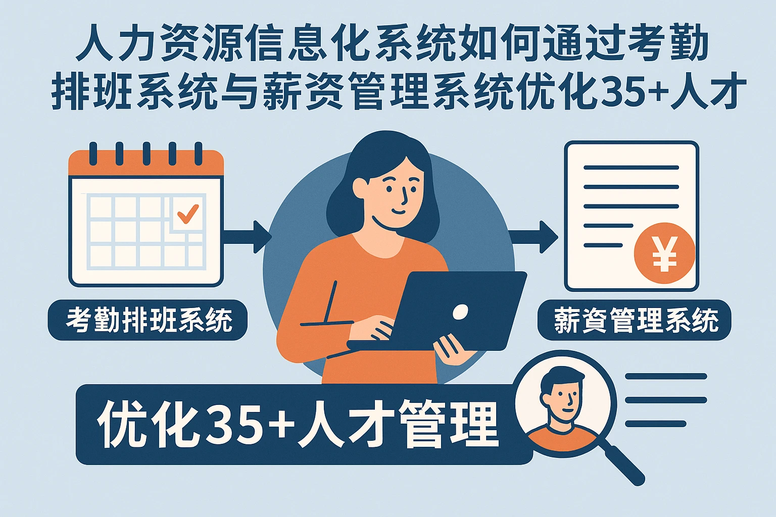 人力资源信息化系统如何通过考勤排班系统与薪资管理系统优化35+人才管理