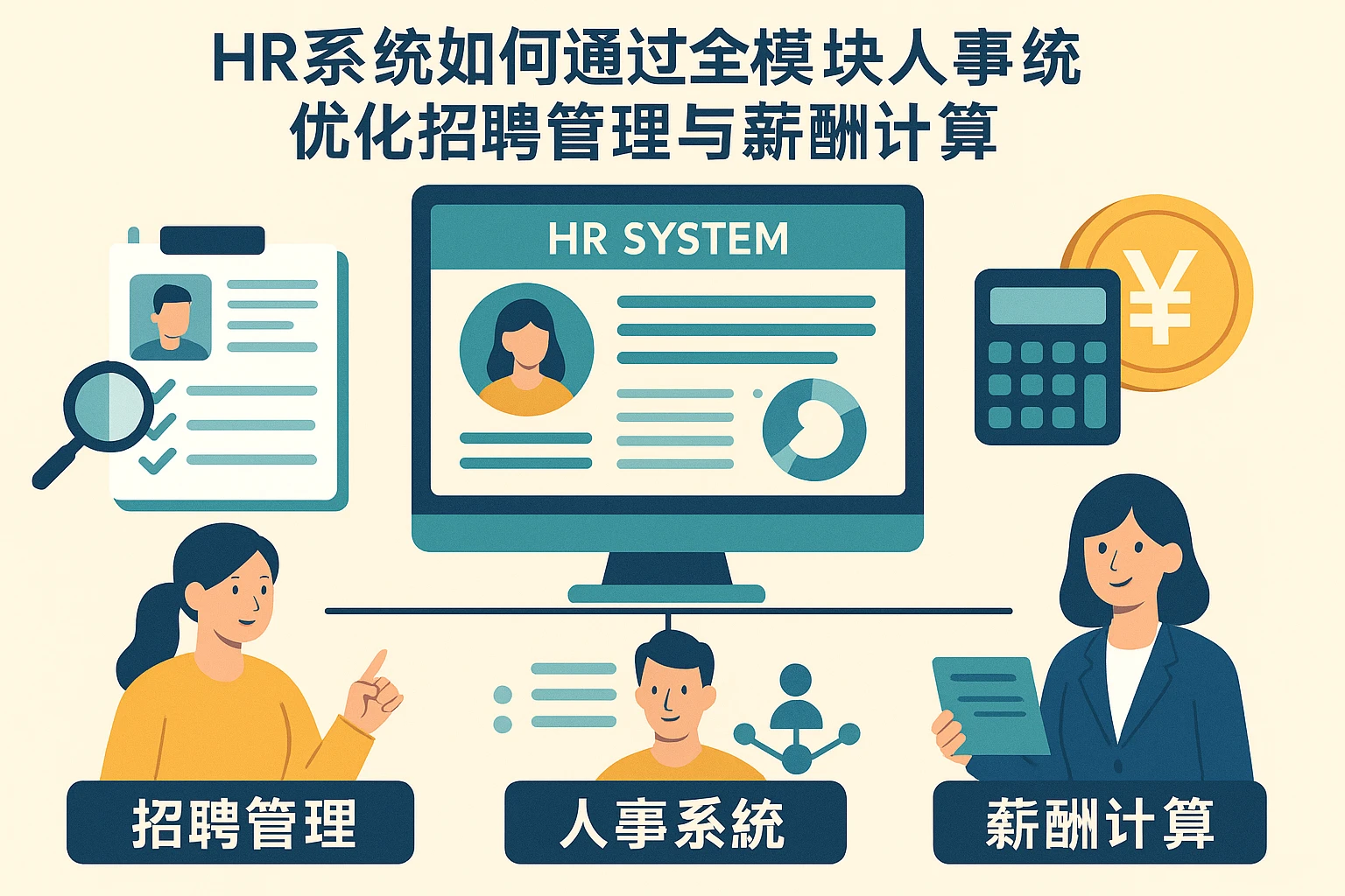 HR系统如何通过全模块人事系统优化招聘管理与薪酬计算