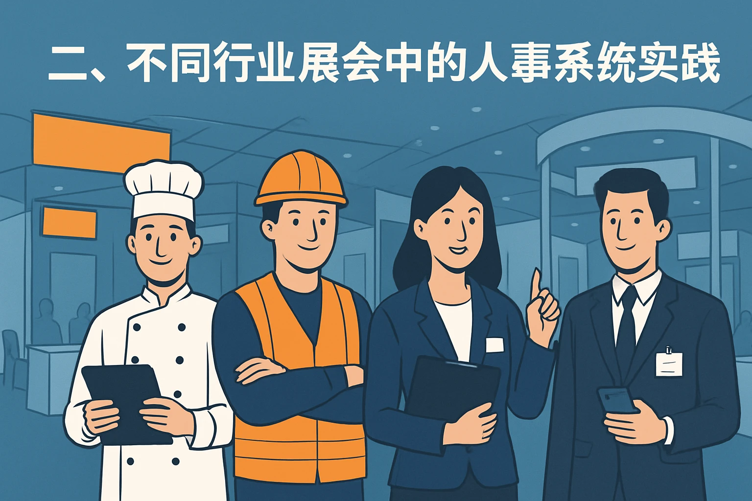 二、不同行业展会中的人事系统实践