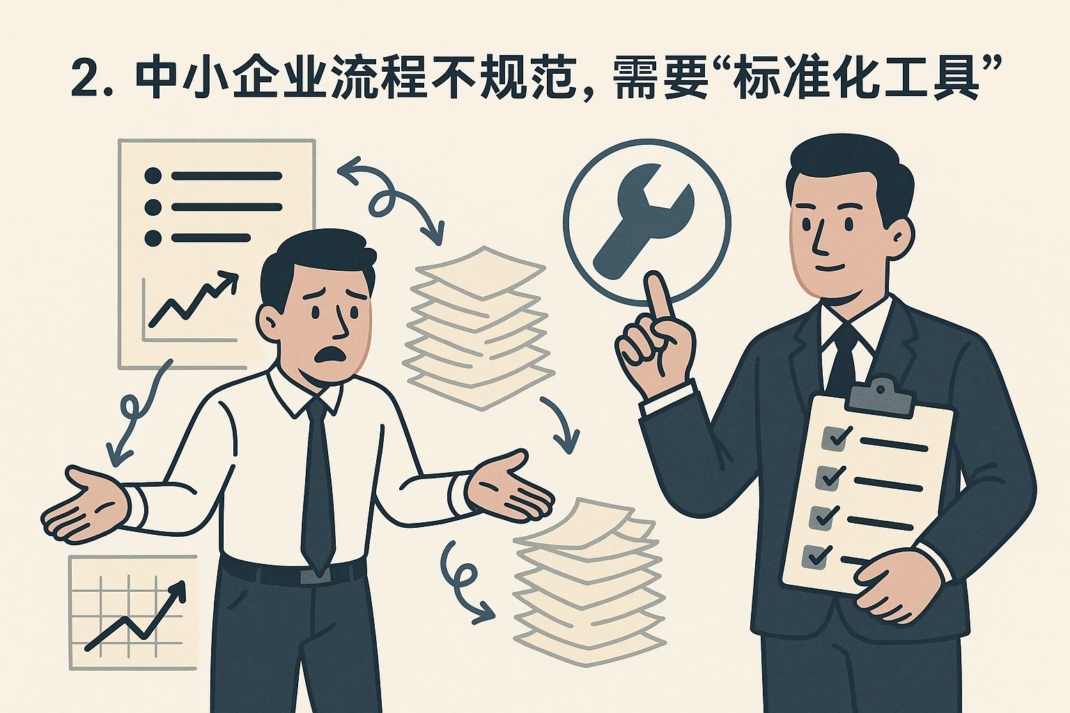 2. 中小企业流程不规范,需要“标准化工具”