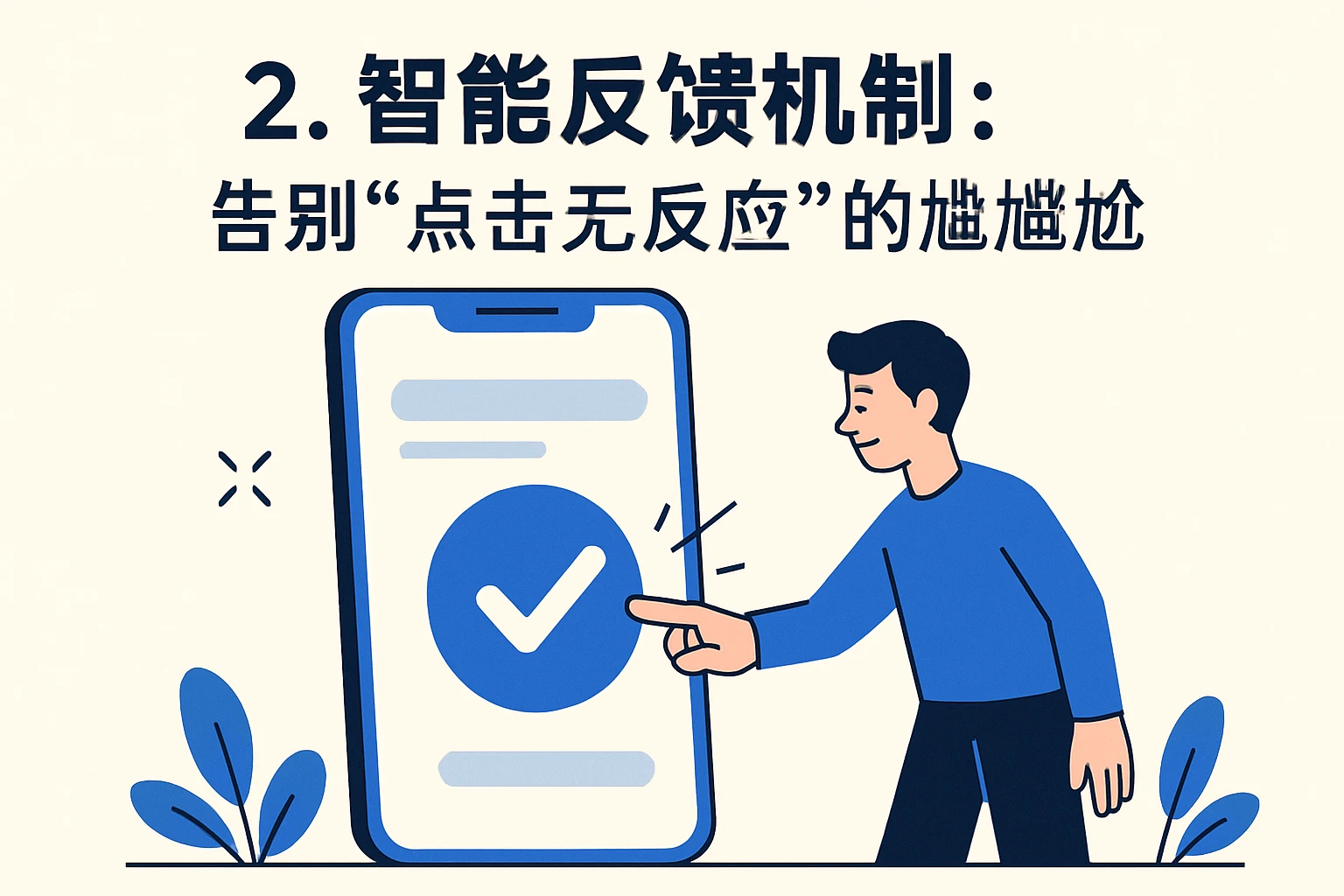 2. 智能反馈机制：告别“点击无反应”的尴尬