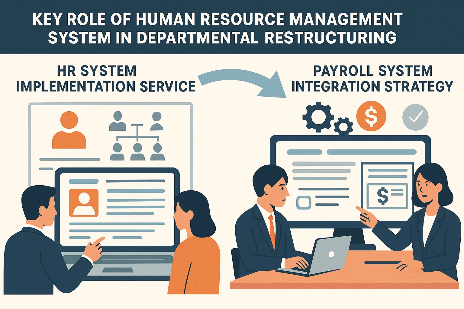 人力资源管理系统在部门重组中的关键作用：人事系统实施服务与薪酬管理系统整合策略