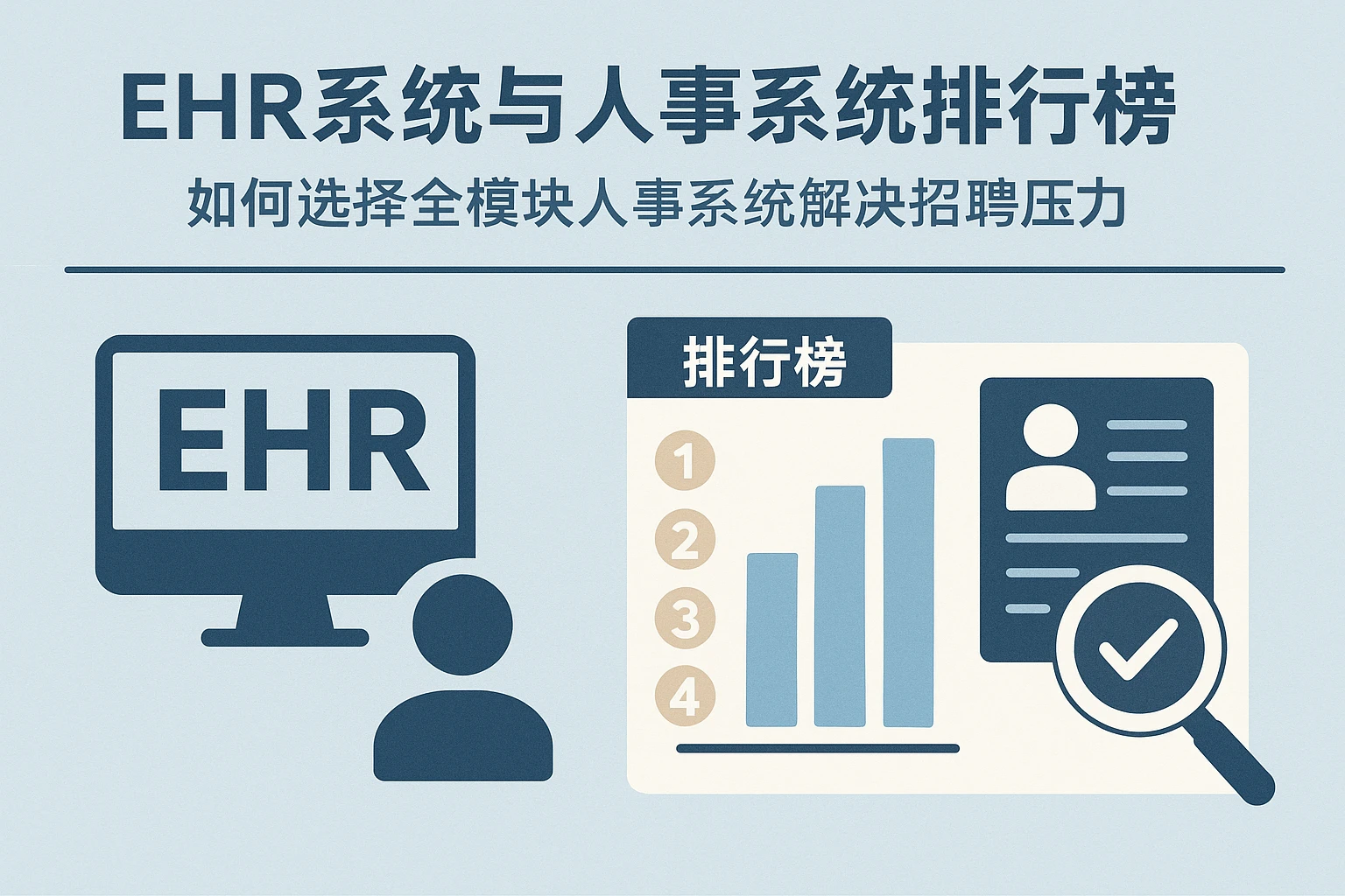 ehr系统与人事系统排行榜:如何选择全模块人事系统解决招聘压力