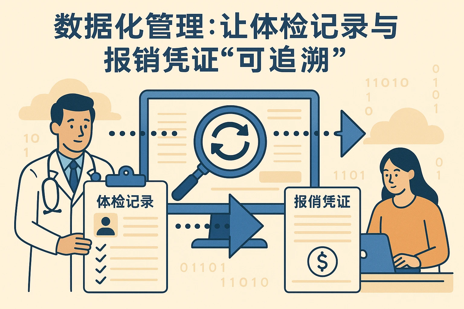 2. 数据化管理：让体检记录与报销凭证“可追溯”