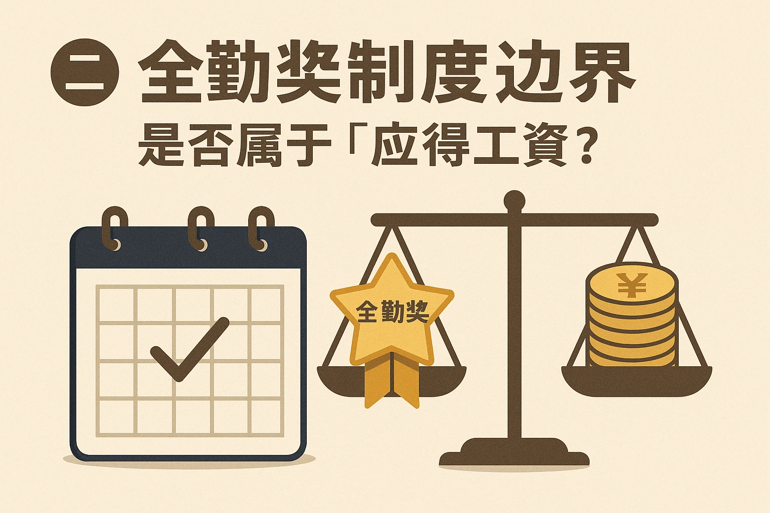 (二)全勤奖的制度边界:是否属于“应得工资”?