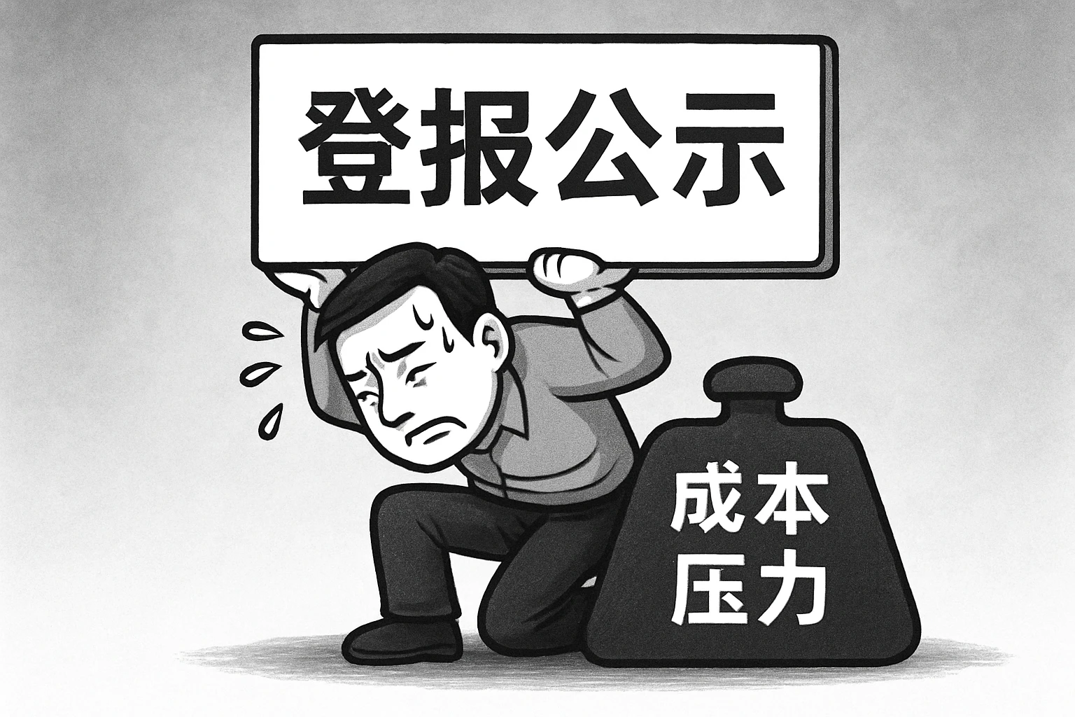 （2）成本压力：登报公示的“沉重负担”