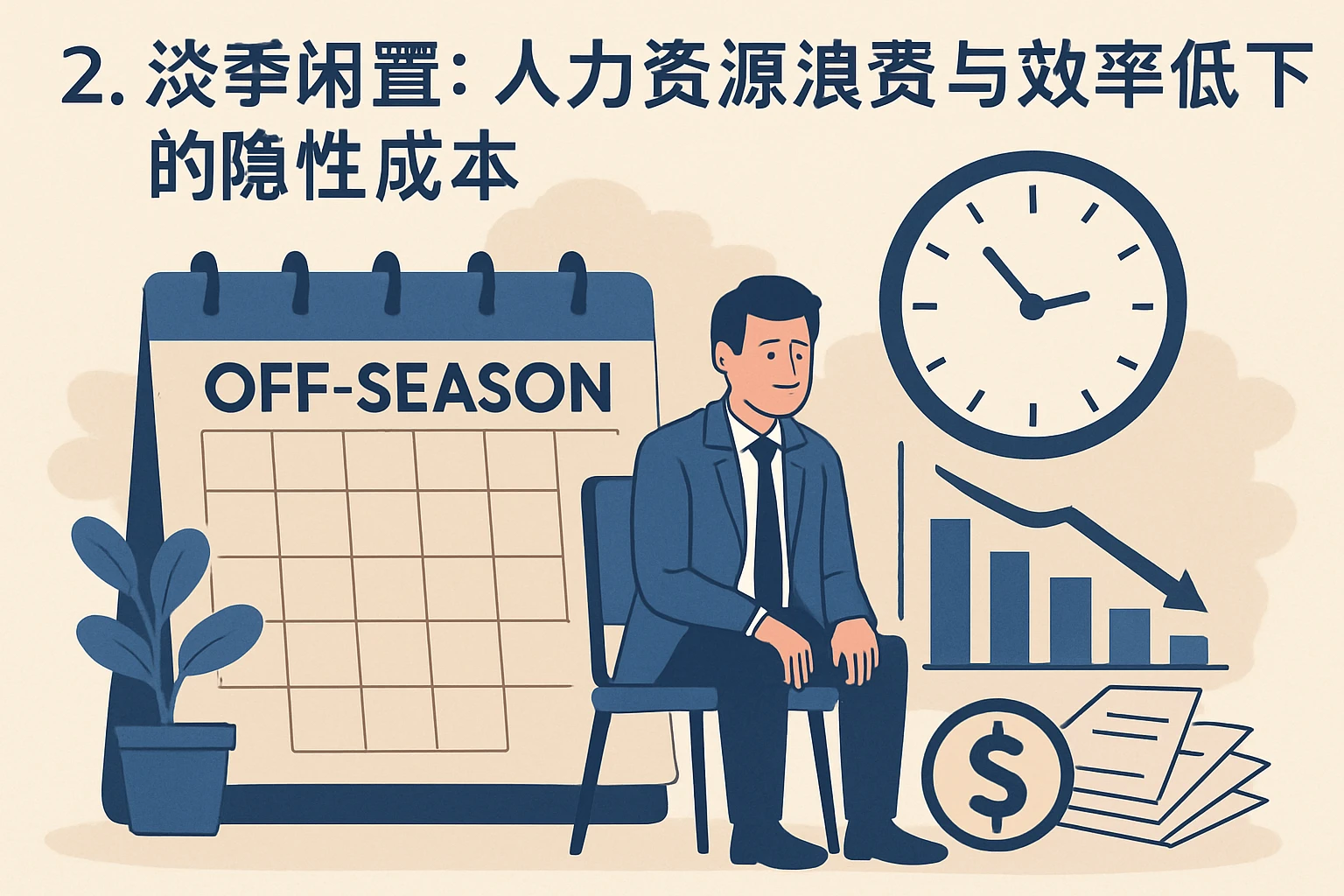 2. 淡季闲置：人力资源浪费与效率低下的隐性成本