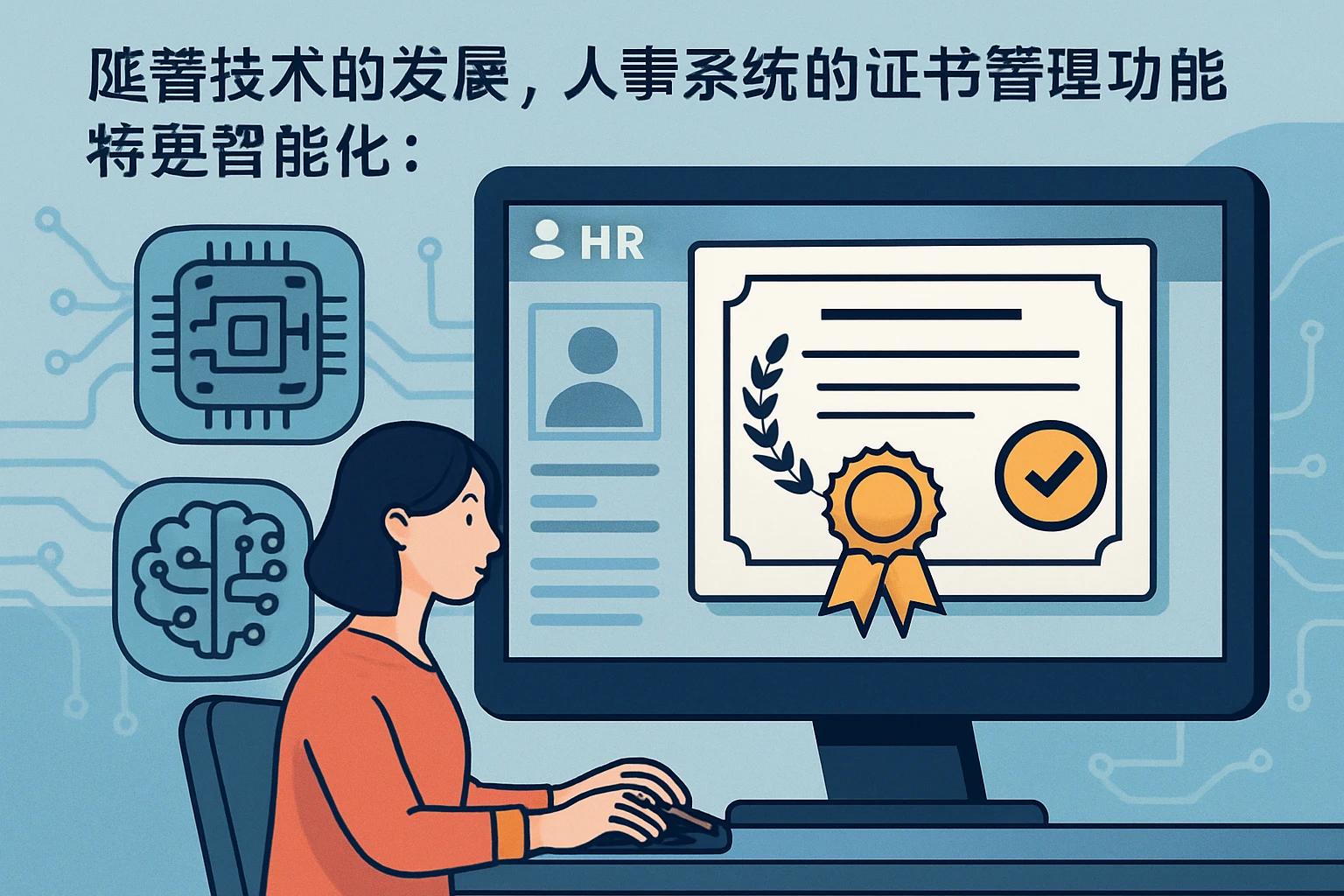 随着技术的发展,人事系统的证书管理功能将更智能化: