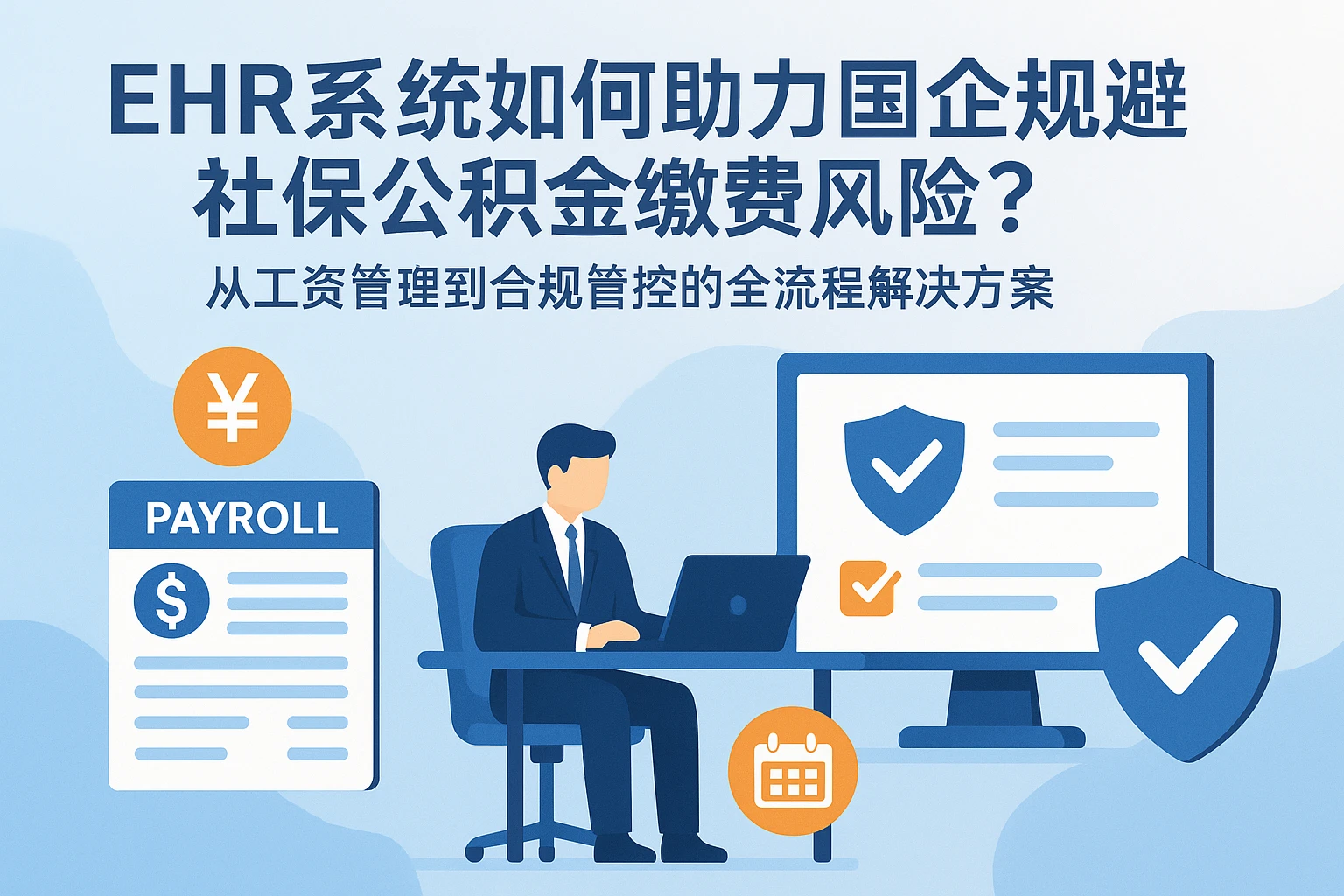 EHR系统如何助力国企规避社保公积金缴费风险?——从工资管理到合规管控的全流程解决方案