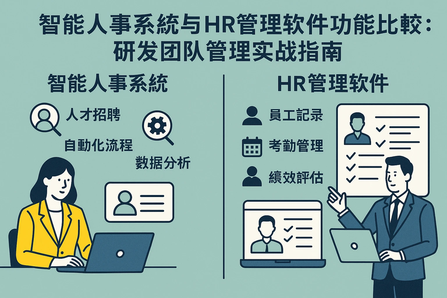 智能人事系统与HR管理软件功能比较：研发团队管理实战指南