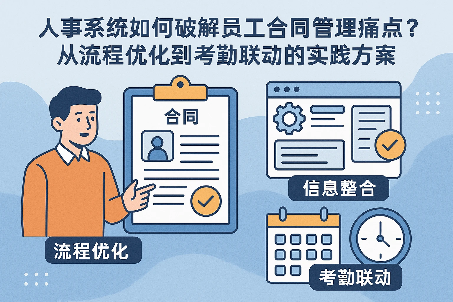 人事系统如何破解员工合同管理痛点？从流程优化到考勤联动的实践方案