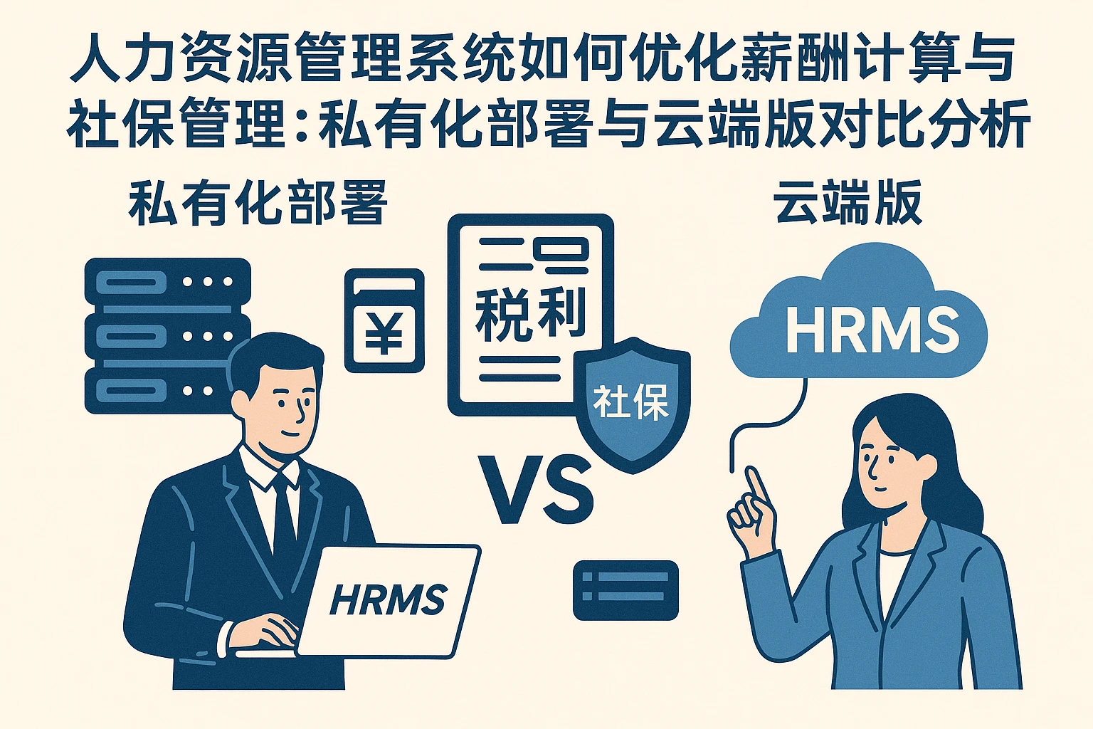 人力资源管理系统如何优化薪酬计算与社保管理：私有化部署与云端版对比分析