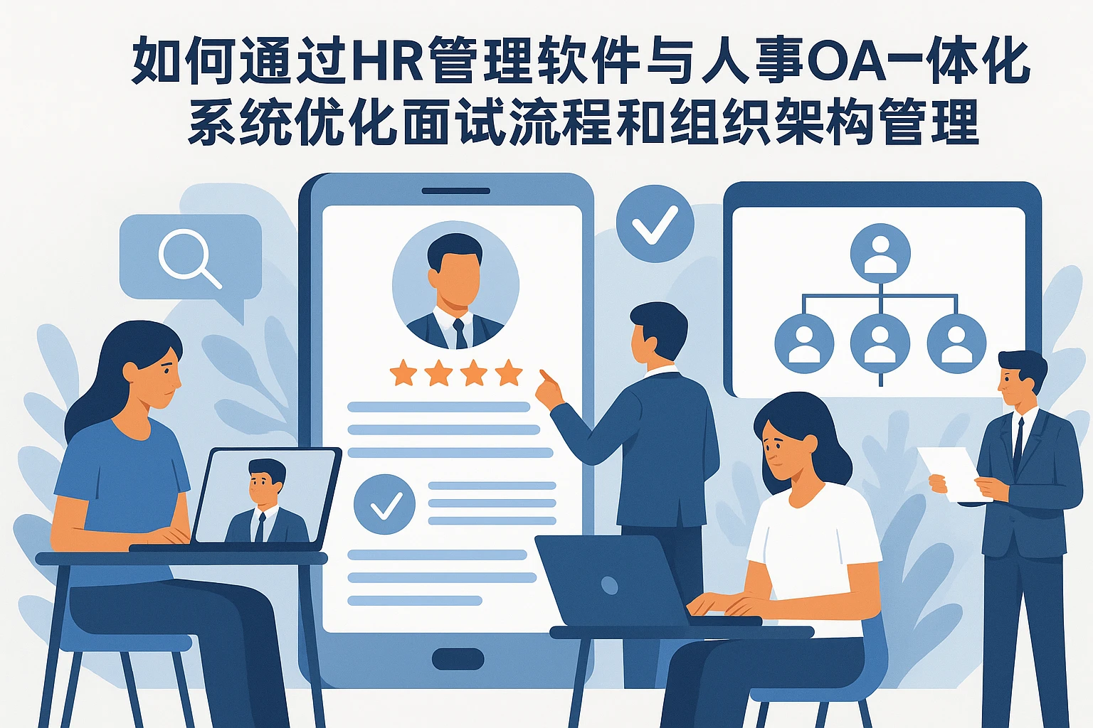 如何通过HR管理软件与人事OA一体化系统优化面试流程和组织架构管理