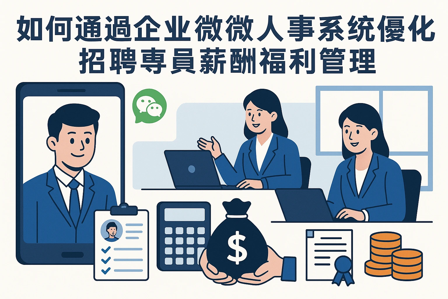 如何通过企业微信人事系统优化招聘专员薪酬福利管理