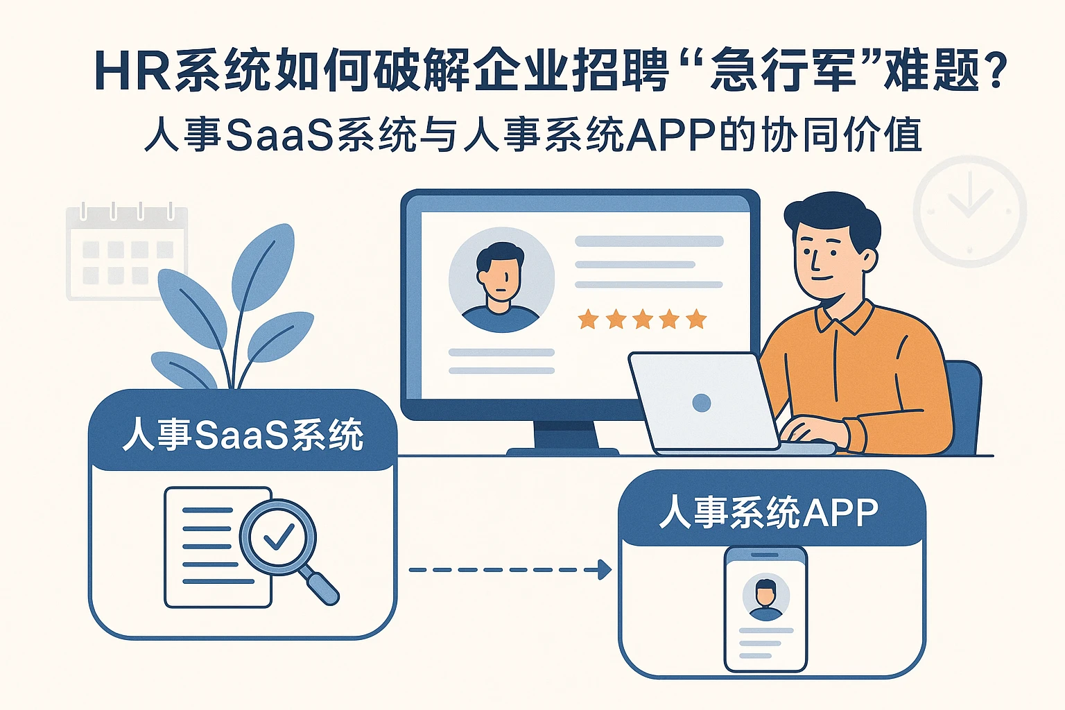 HR系统如何破解企业招聘“急行军”难题？人事SaaS系统与人事系统APP的协同价值