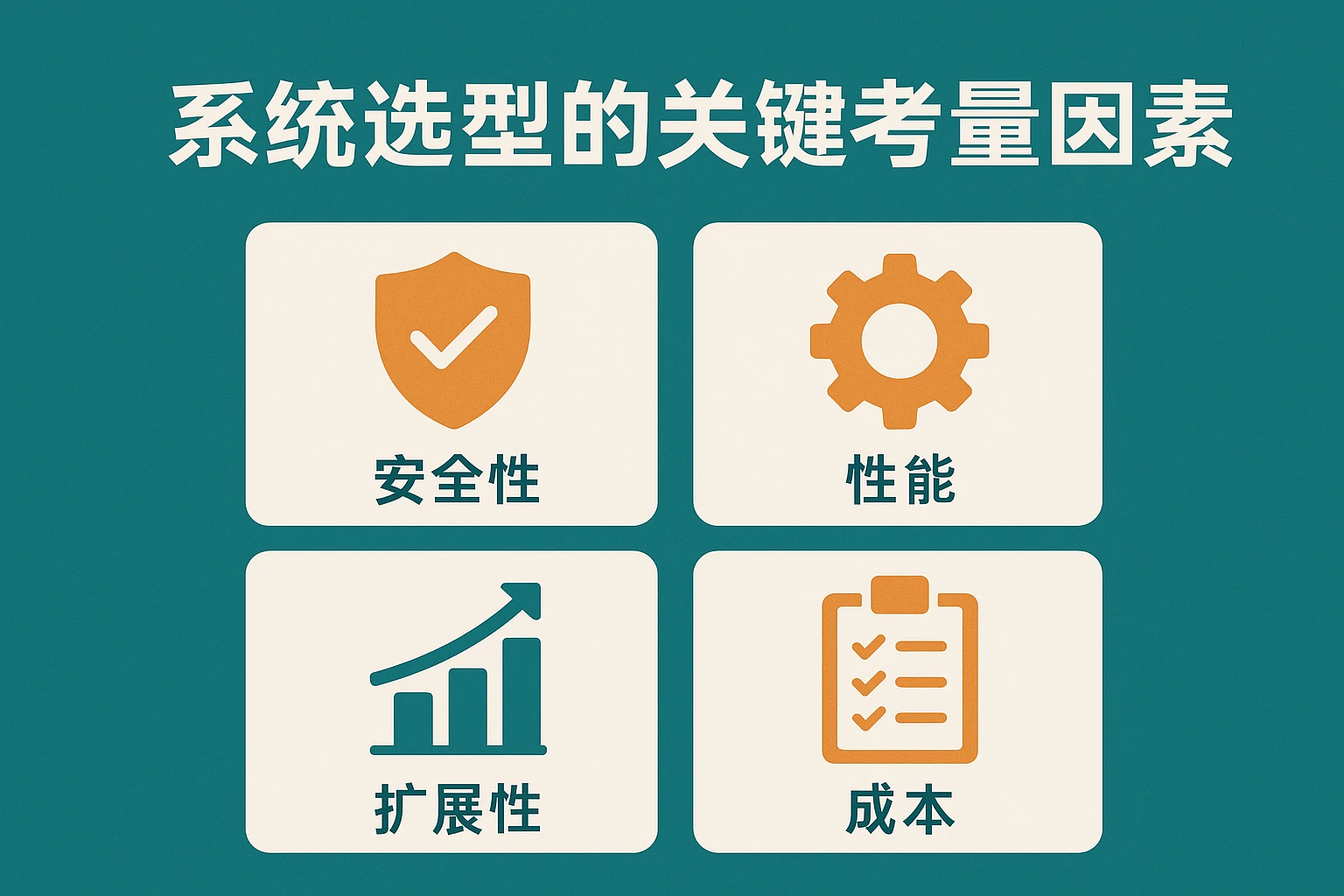 系统选型的关键考量因素