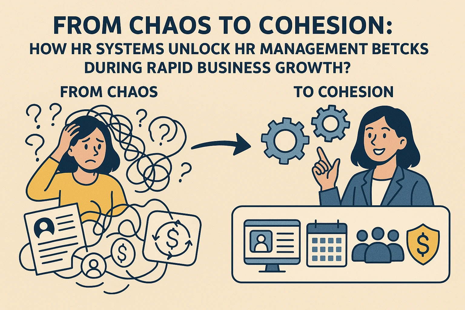 从混乱到协同：HR系统如何破解企业高速增长中的人力资源管理瓶颈？