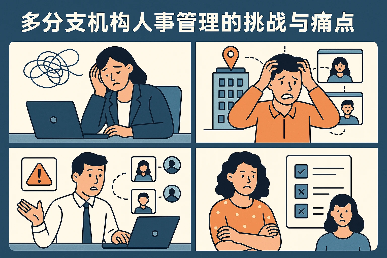 多分支机构人事管理的挑战与痛点