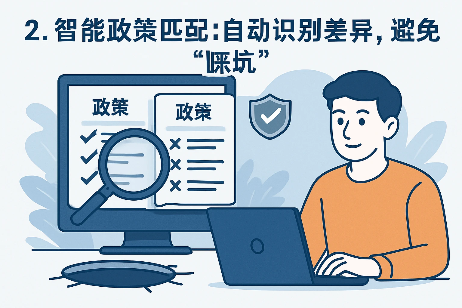 2. 智能政策匹配：自动识别差异，避免“踩坑”