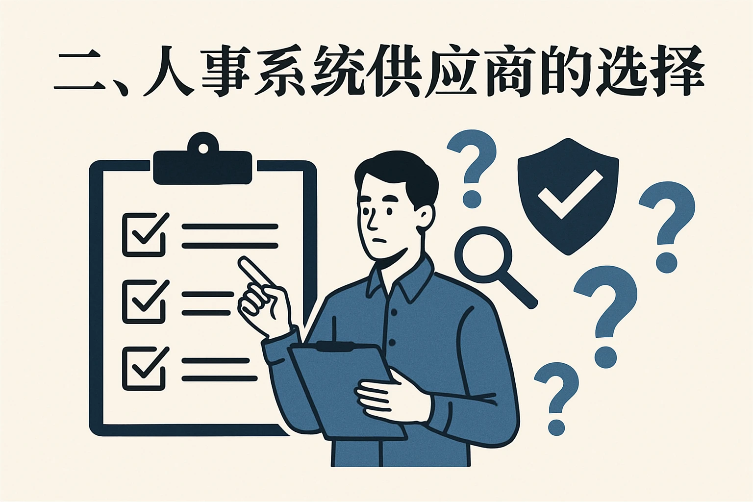 二、人事系统供应商的选择策略