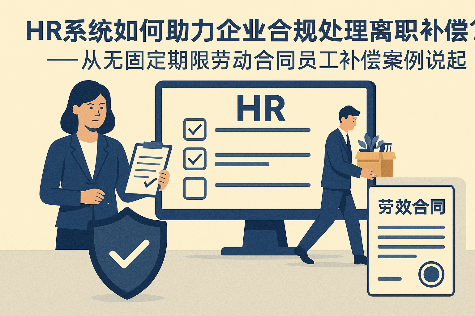 HR系统如何助力企业合规处理离职补偿？——从无固定期限劳动合同员工补偿案例说起