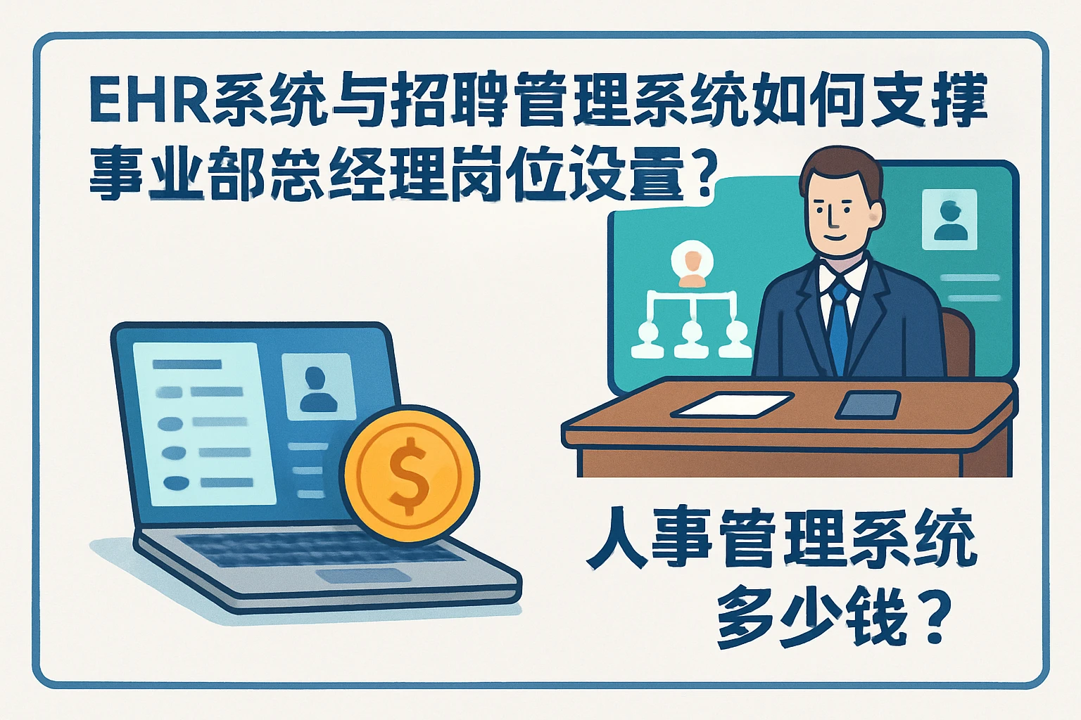 EHR系统与招聘管理系统如何支撑事业部总经理岗位设置？人事管理系统多少钱？
