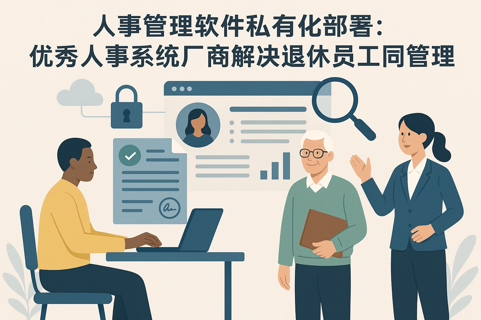 人事管理软件私有化部署：优秀人事系统厂商解决退休员工合同管理难题