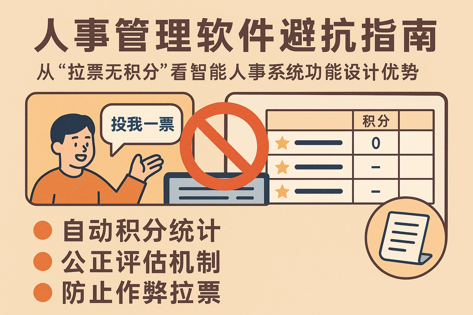 人事管理软件避坑指南：从“拉票无积分”看智能人事系统功能设计优势