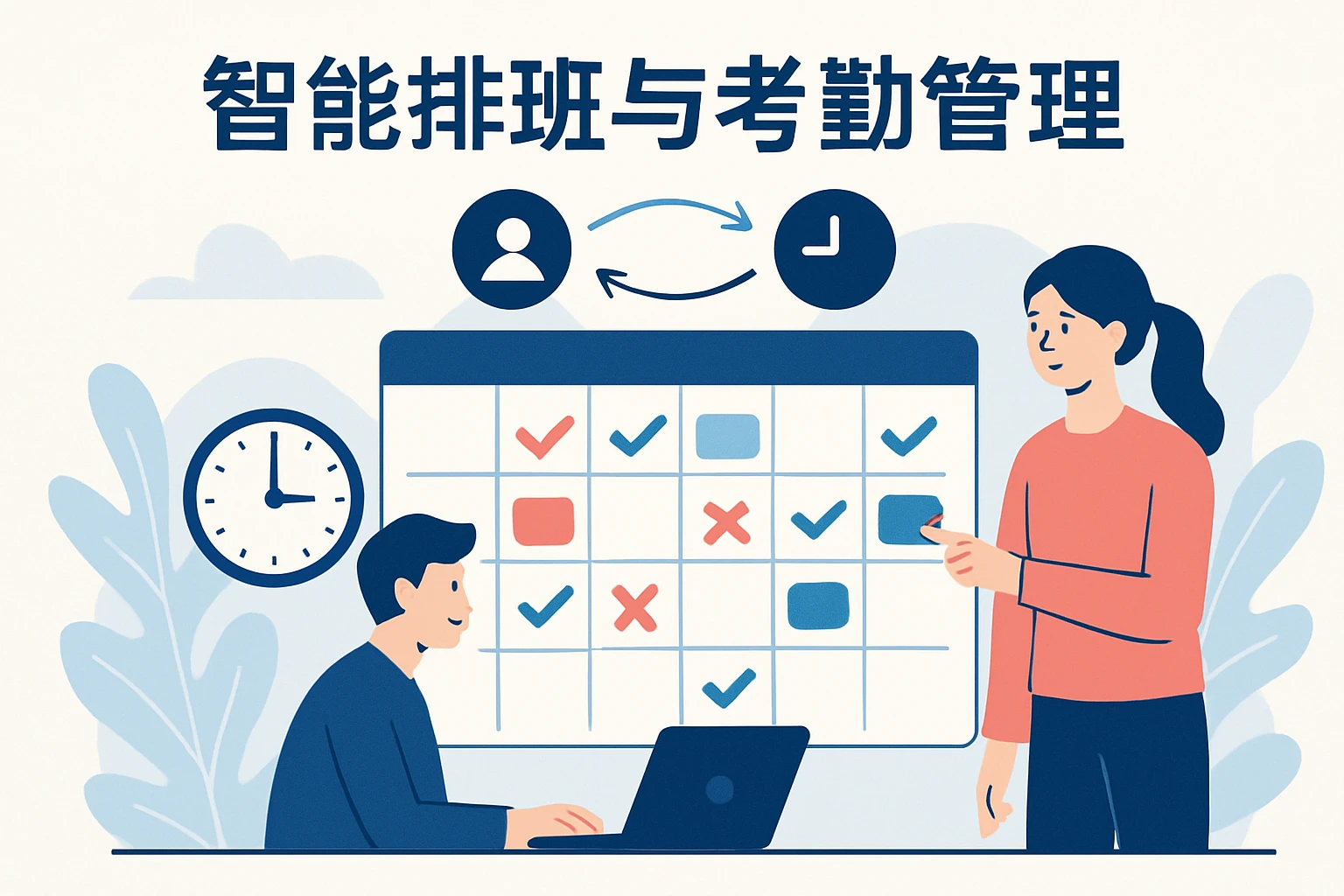 智能排班与考勤管理