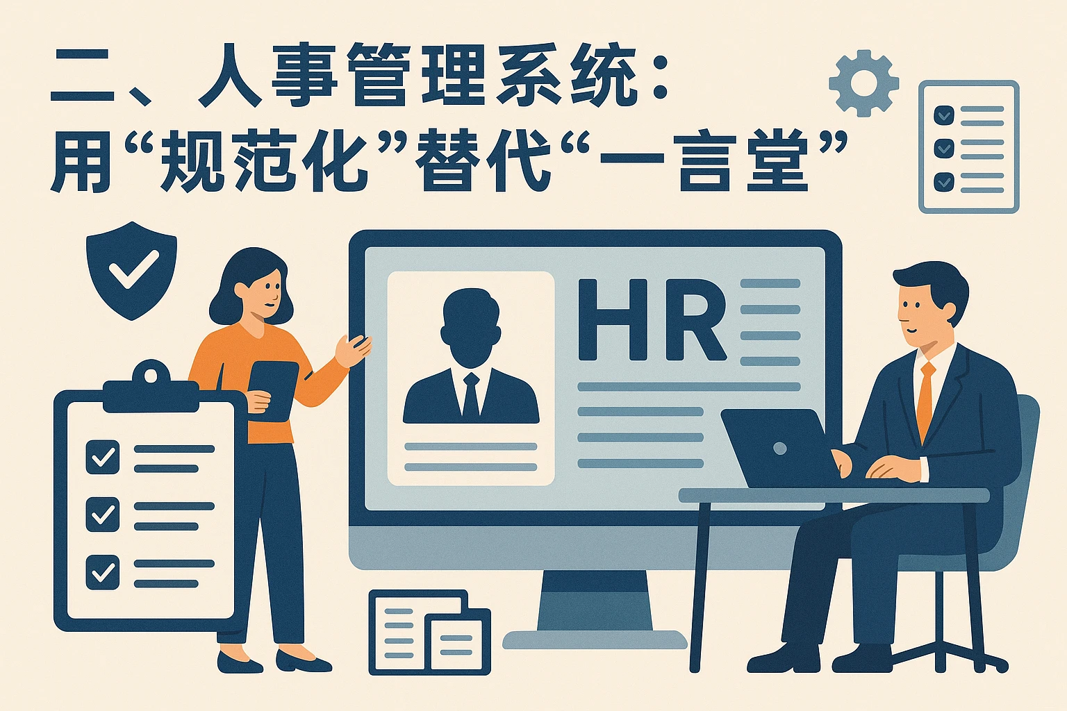 二、人事管理系统：用“规范化”替代“一言堂”