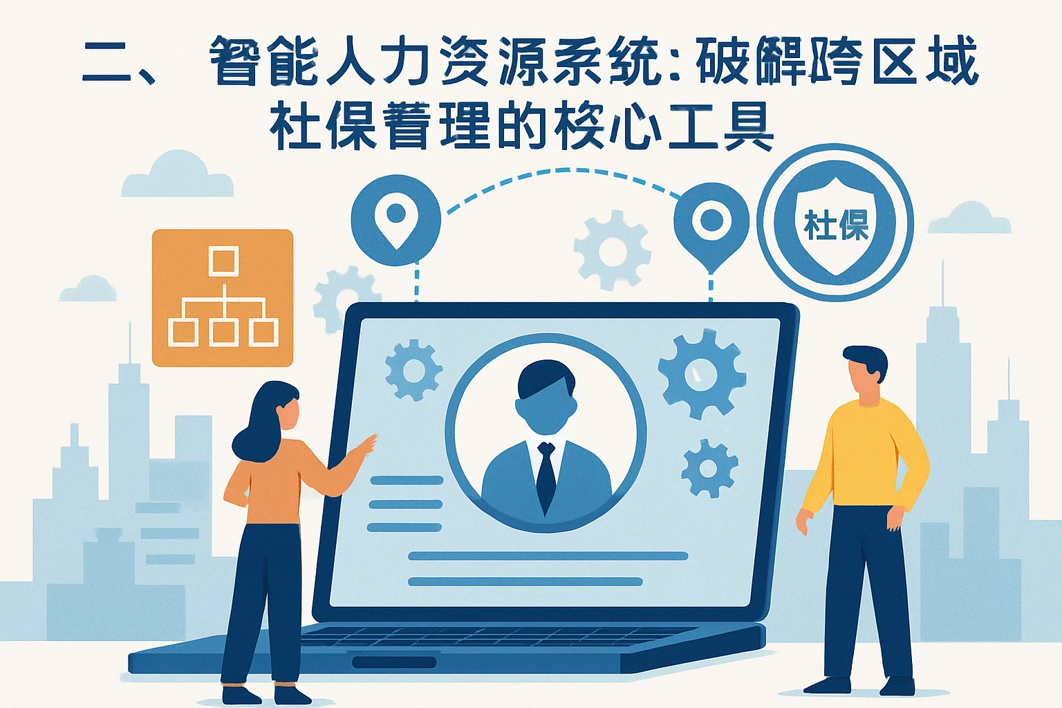 二、智能人力资源系统：破解跨区域社保管理的核心工具