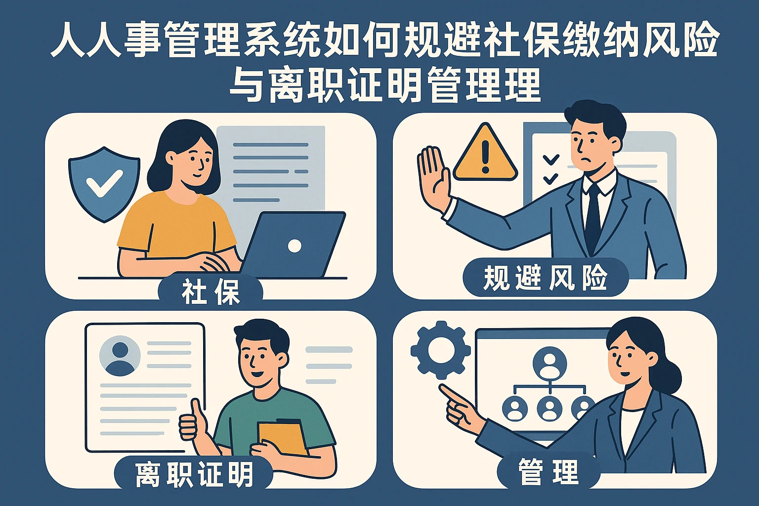 人事管理系统如何规避社保缴纳风险与离职证明管理