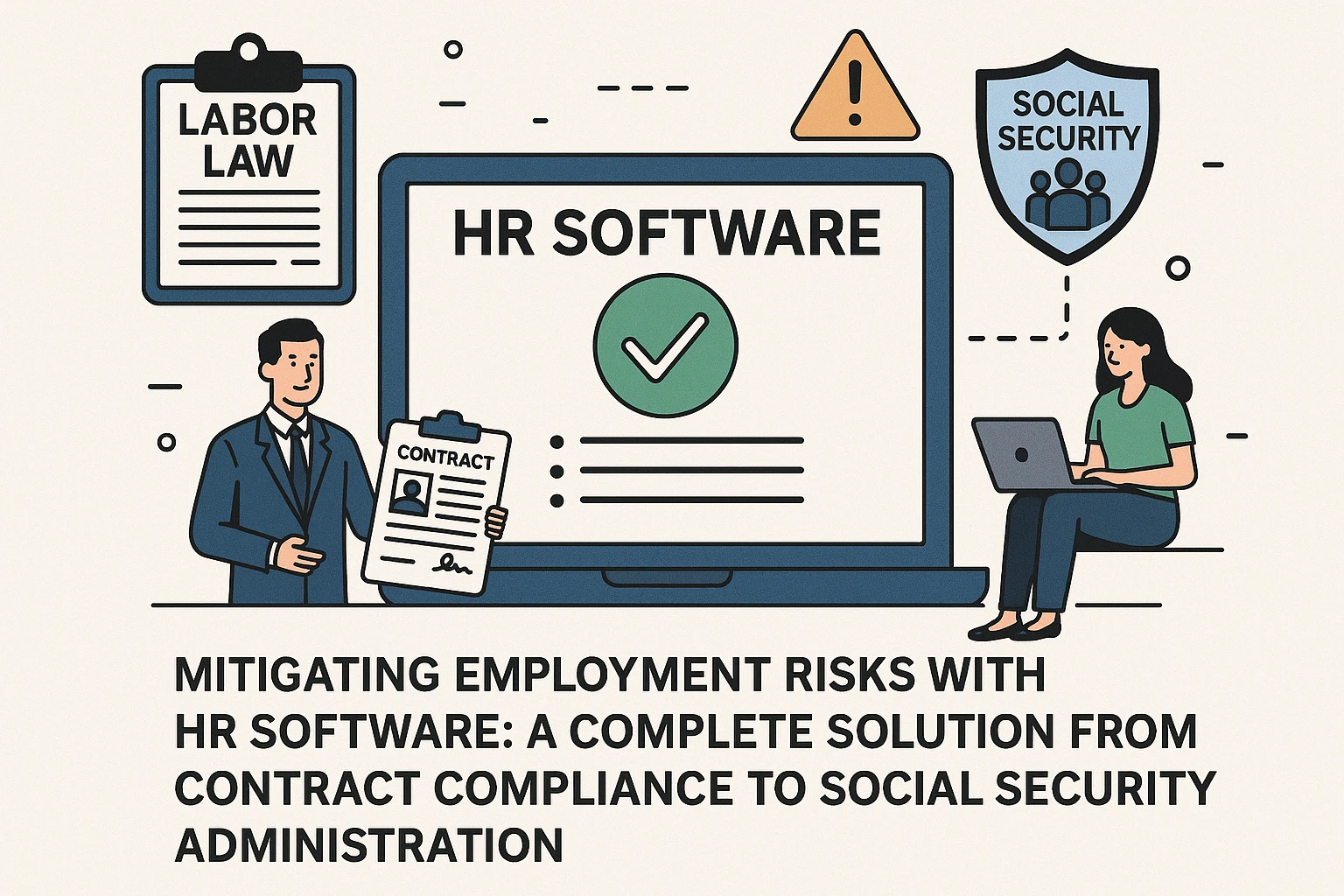 用人力资源软件破解企业人事风险:从劳动合同规范到社保管理的全流程解决方案