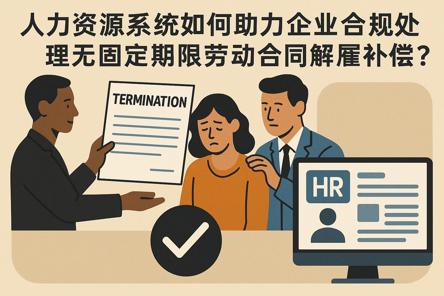 人力资源系统如何助力企业合规处理无固定期限劳动合同解雇补偿？