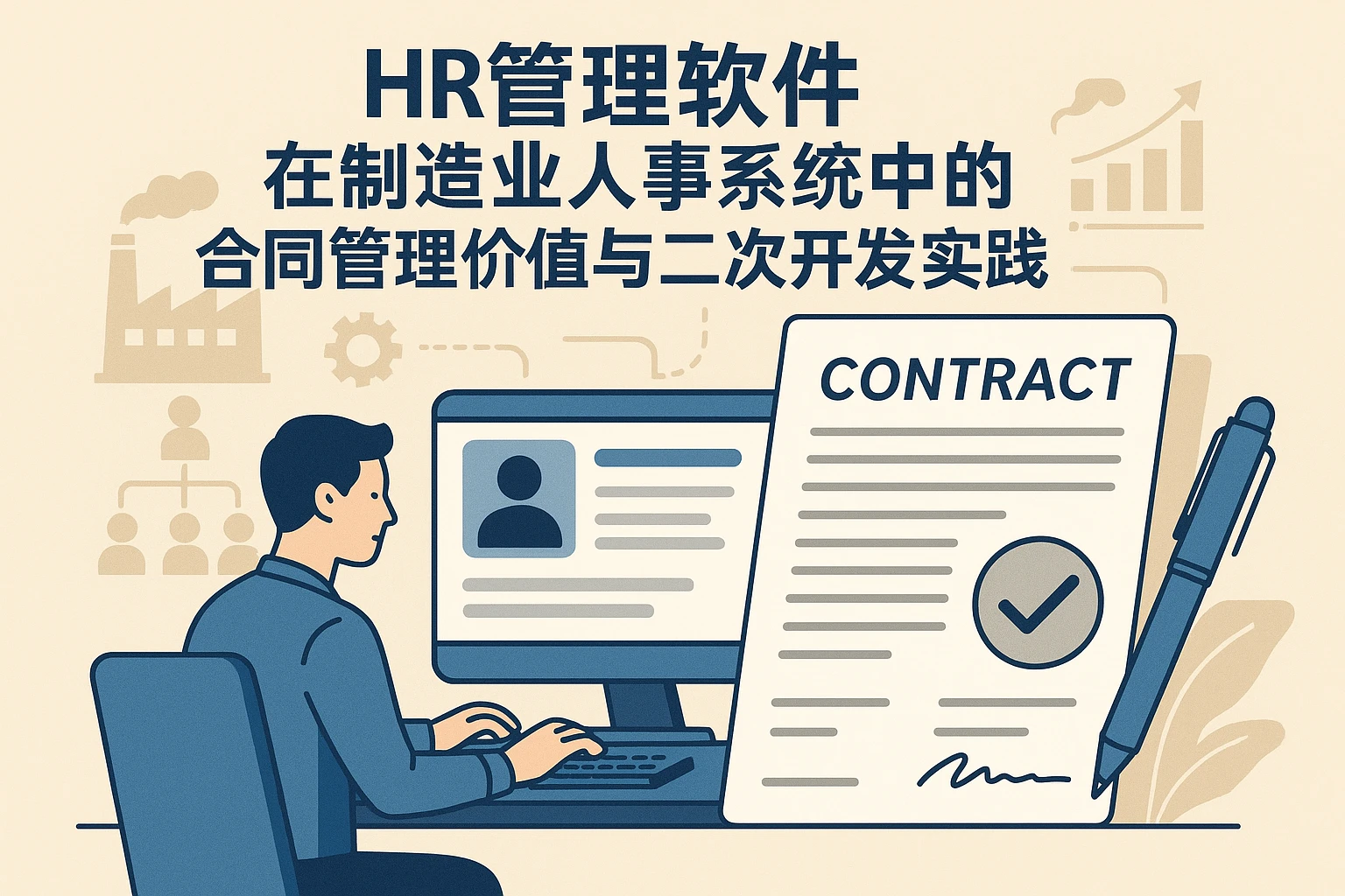 HR管理软件在制造业人事系统中的合同管理价值与二次开发实践