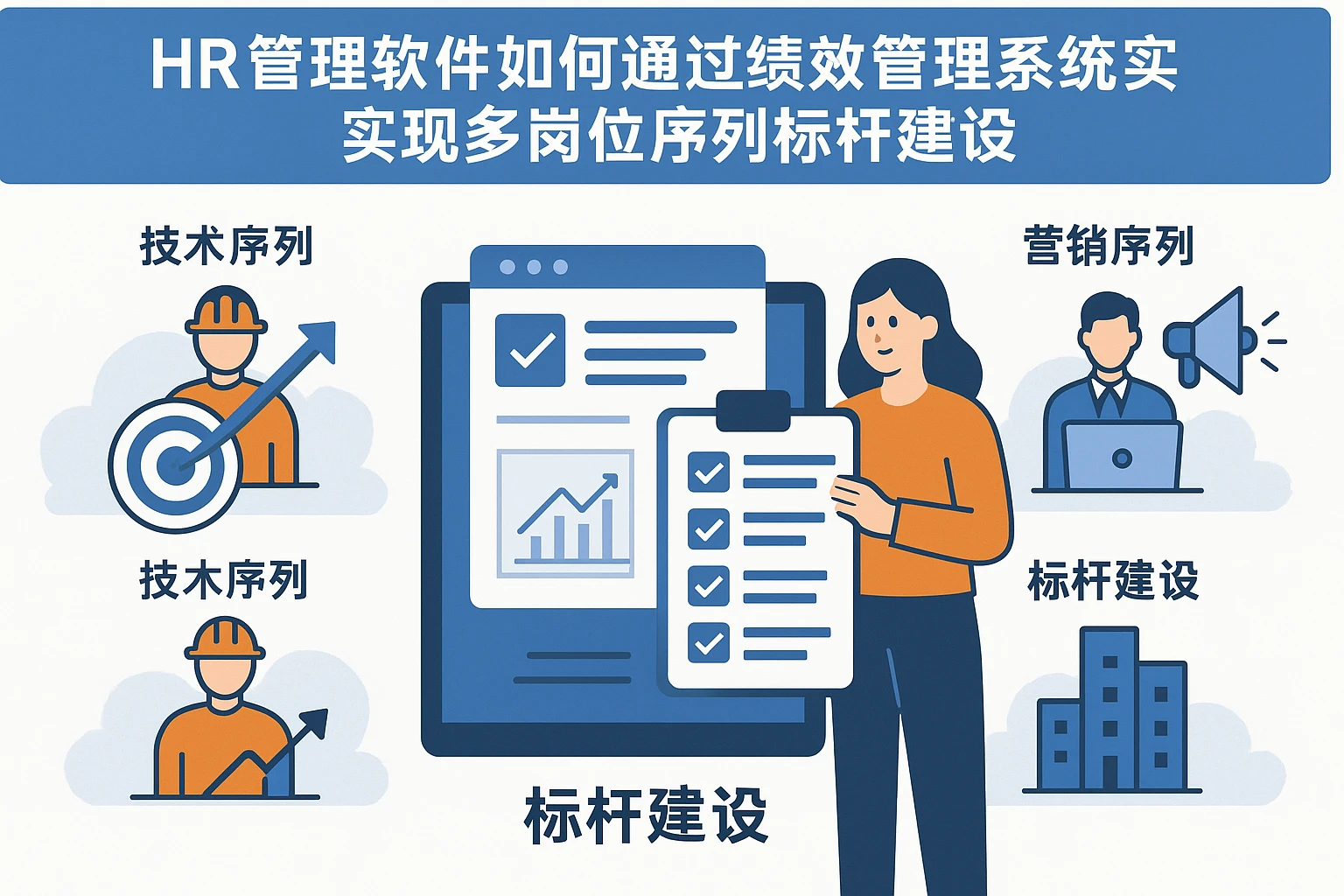 HR管理软件如何通过绩效管理系统实现多岗位序列标杆建设