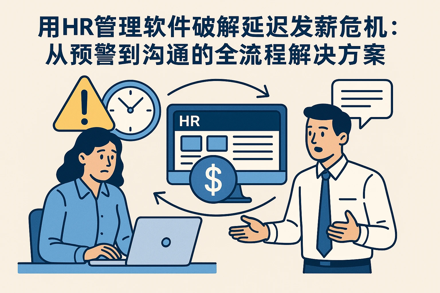 用HR管理软件破解延迟发薪危机:从预警到沟通的全流程解决方案