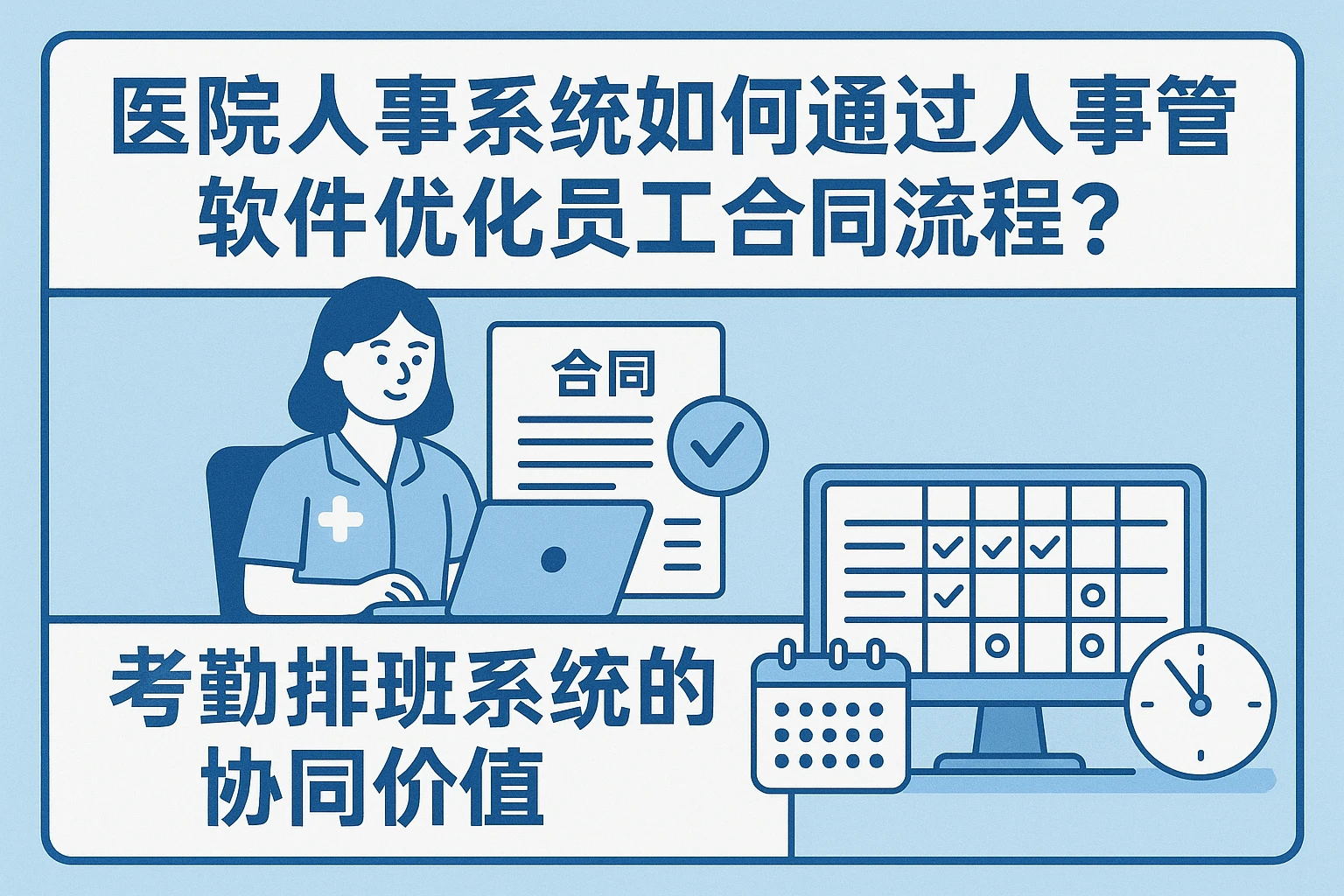 医院人事系统如何通过人事管理软件优化员工合同流程?考勤排班系统的协同价值