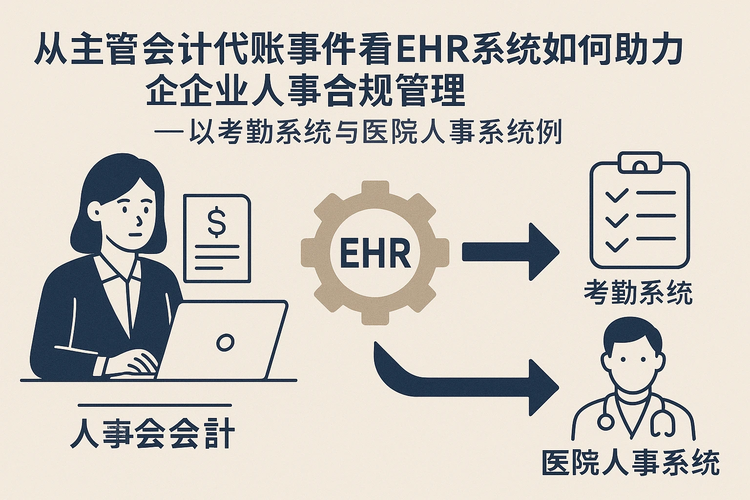 从主管会计代账事件看EHR系统如何助力企业人事合规管理——以考勤系统与医院人事系统为例