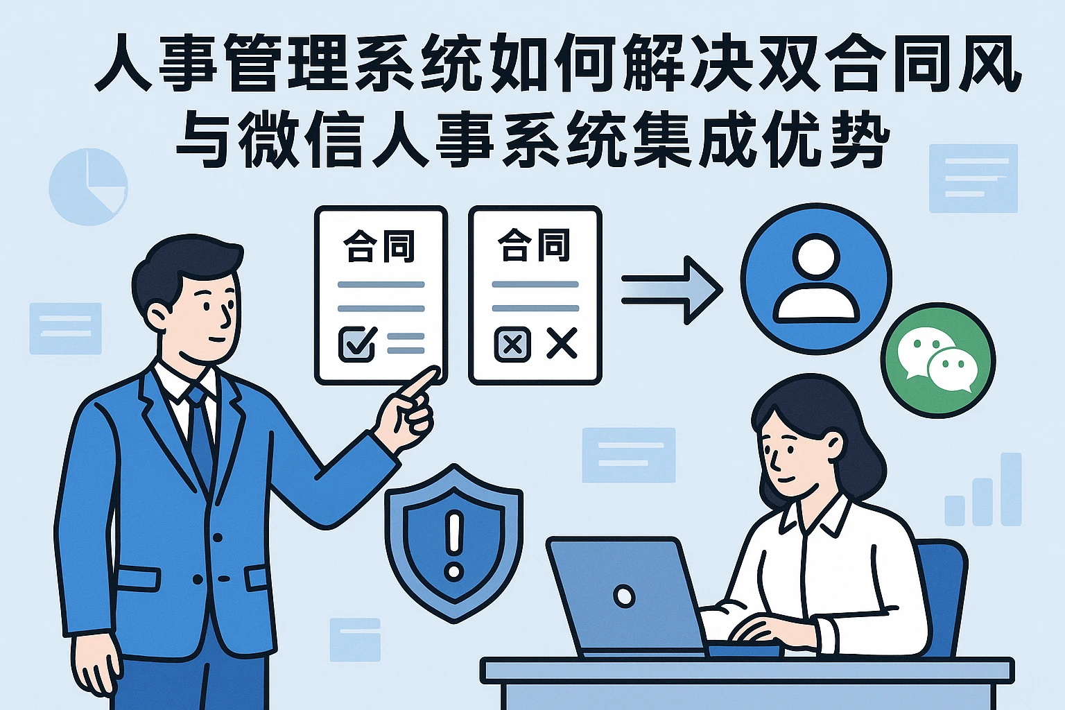 人事管理系统如何解决双合同风险与微信人事系统集成优势