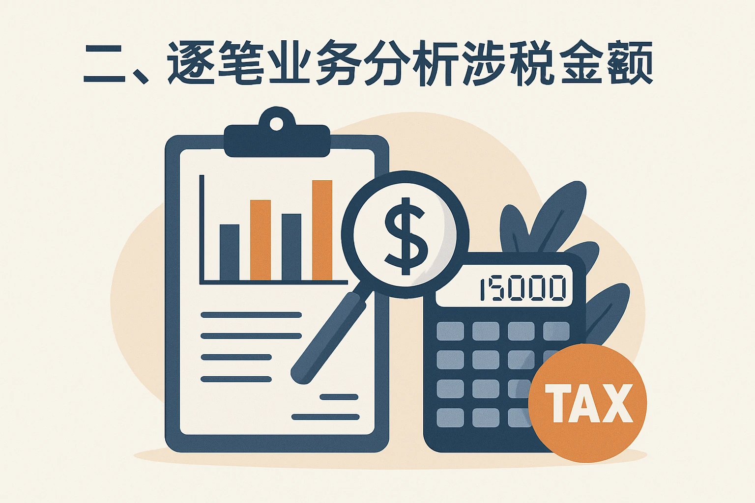 二、逐笔业务分析涉税金额