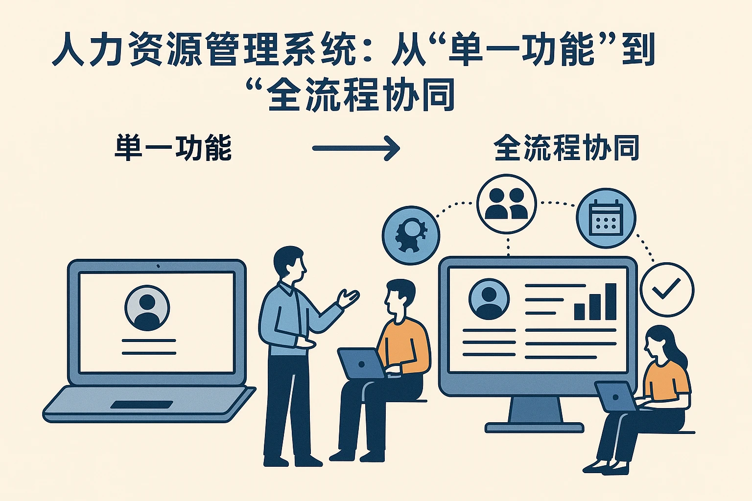 2. 人力资源管理系统:从“单一功能”到“全流程协同”