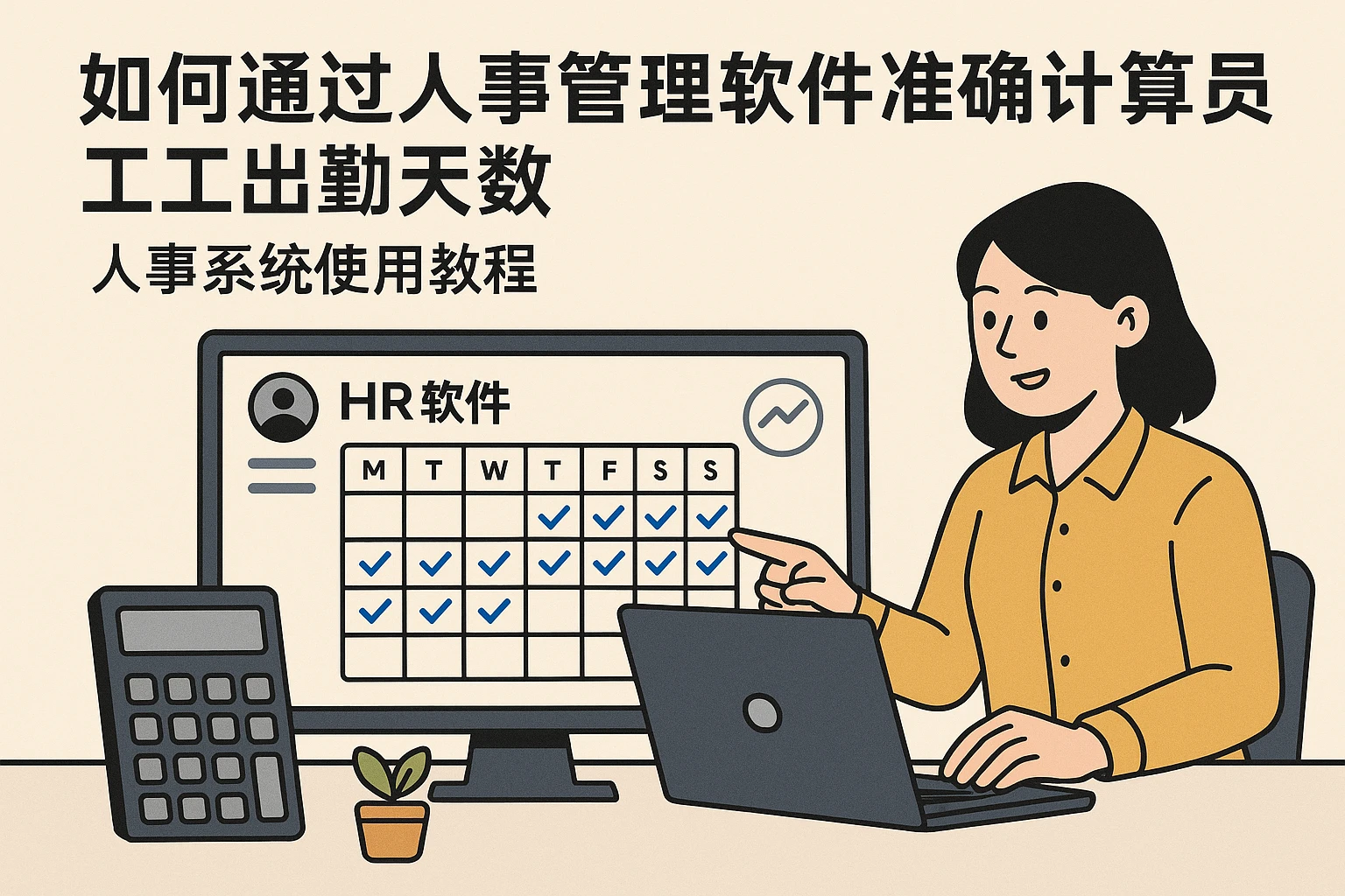 如何通过人事管理软件准确计算员工出勤天数 - 人事系统使用教程