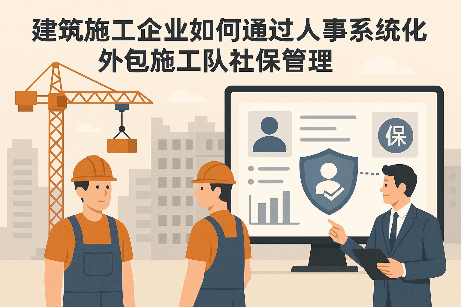 建筑施工企业如何通过人事系统优化外包施工队社保管理