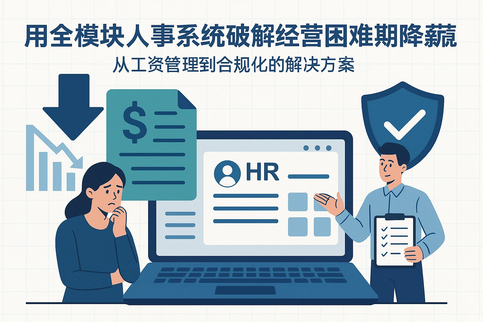用全模块人事系统破解经营困难期降薪困境：从工资管理到合规化的解决方案