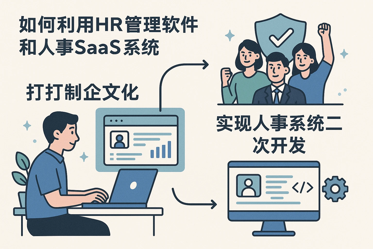 如何利用HR管理软件和人事SaaS系统打造私企文化并实现人事系统二次开发