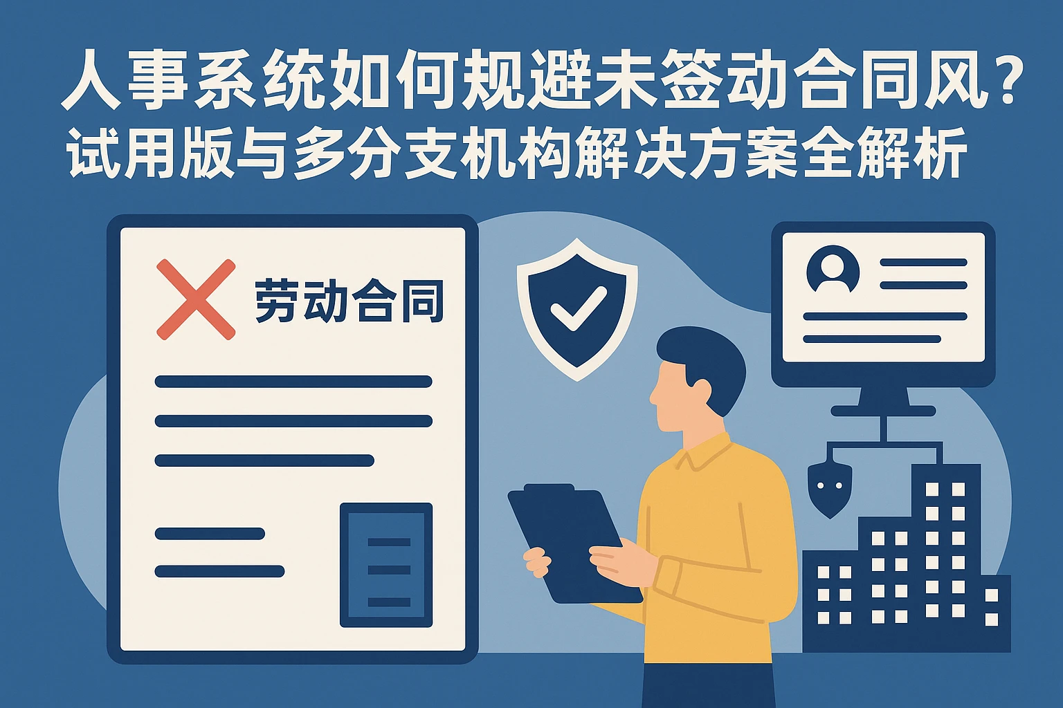 人事系统如何规避未签劳动合同风险?试用版与多分支机构解决方案全解析